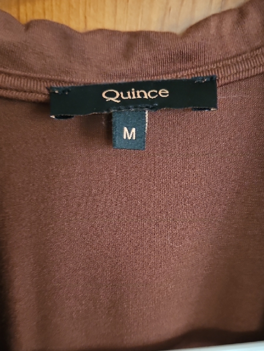 Quince Brown Maxi Wrap Dress - Picture 2 of 11